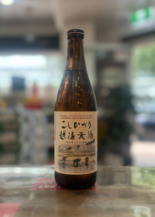 Echigo Koshihikari Beer Bottle 500ml