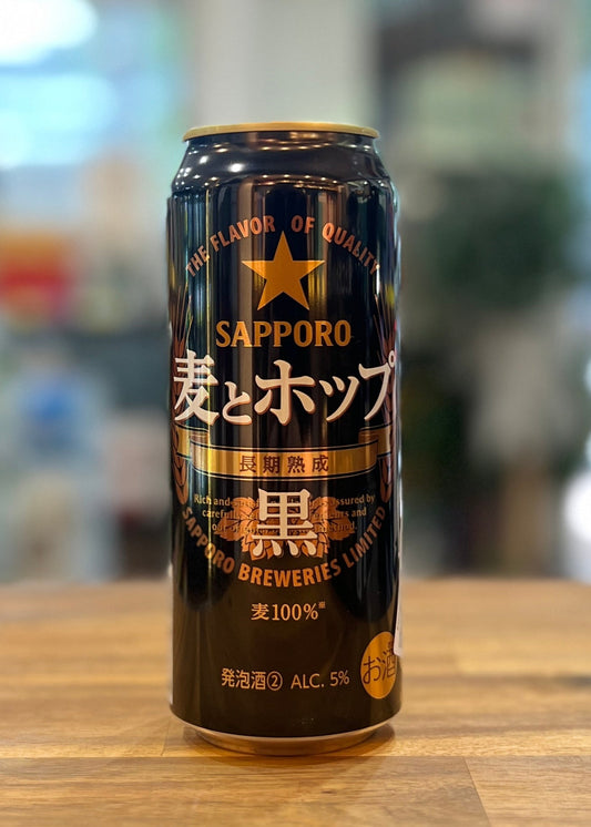 SAPPORO Barley&Hop (Black) 500ml