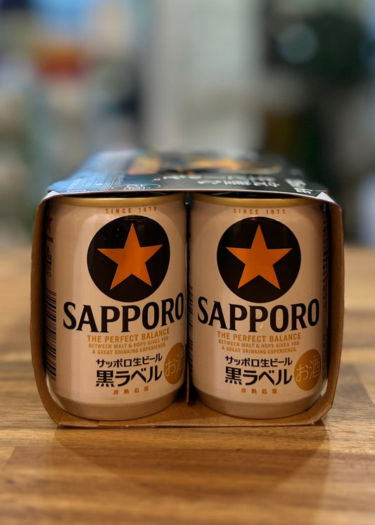 SAPPORO Draft Black Label 135ml x 6cans